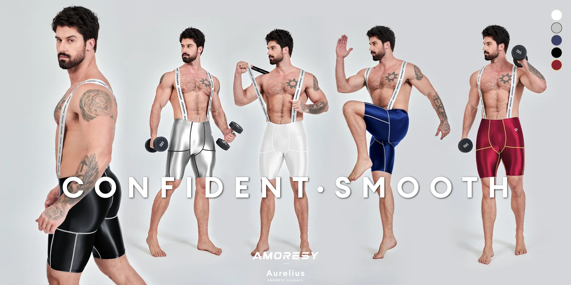 New Amoresy Aurelius Suspender Sports Shorts